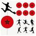 Morocco Football Silhouette Flag Mix Party Food & Cupcakes Picks Decorations Toppers (pack of 14)