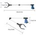 Reacher Grabber Tool Pickup Tool Reaching Assist Tool for Trash Pick Up Nabber Litter Picker 82cm Foldable Grabber Reacher for Elderly Lightweight Extra Long Handy Trash Claw Grabber Arm Extension Blue - Buy Online on SooperMarket.com