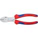 Knipex High Leverage Diagonal Cutter chrome-plated with multi-component grips 180 mm (self-service card/blister) 74 05 180 SB Multi-component Grips Blue/Red 180 mm chrome-plated on self-service card - Buy Online on SooperMarket.com