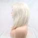 Buy SHIYID White Blonde Short Straight Lace Front Wig - Synthetic Heat Resistant Fiber for Women - Buy Online on SooperMarket.com