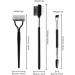 Eyelash Separator Tool 2in1 Eyelash Comb Kit Eyelash Brush Eyebrow Brush Lash Comb for Eye Makeup Accessory 3PCS Eyelash Comb Kit - Buy Online on SooperMarket.com