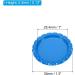 PATIKIL 1 Inch Flat Decorative Bottle Caps 50 Pack Craft Bottle Pendant Trays Double Sides Printed for DIY Pendants Craft Scrapbooks Blue - Buy Online on SooperMarket.com
