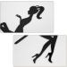 Uinfhyknd Pack of 6 High Heel Girls Birthday Cake Decoration Cake Toppers (Black) - Buy Online on SooperMarket.com