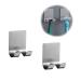 Funincrea shaver holder 2-pack razor holder for the shower multi-purpose self-adhesive stainless steel multi-purpose hooks for razors towel kitchens and bathrooms (gray)