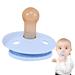 Virtcooy 5-Piece Silicone Pacifiers Set for Infants - Natural Rubber Newborn Pacifiers with Large Air Holes - Ideal for Teething - Blue - Buy Online on SooperMarket.com