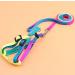 Hypeety Rainbow Design Pet Bird Harness & Leash | Outdoor Anti-Bite Training Rope for Macaw & Large Birds | Adjustable & Safe Parrot Leash (L 1.5cm 47.24in) - Buy Online on SooperMarket.com