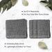 SUTERA Wash Towels Set - Pack of 4 Grey Silverthread Washcloths - 100% CA-Grown Cotton - Absorbent & Quick Drying Face Cloths - Buy Online on SooperMarket.com