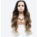 BGHJUE Wig Accessories Synthetic Wigs For Women Wig With Bangs Hair Realistic Simulation Scalp Middle Part Brown Long Roll