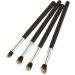 PLAFOPE 4pcs Set Eye Make-up Brush Kit Makeup Tool Eye Shadow Brushes Theive Cosmetics Lip Scruber Black - Buy Online on SooperMarket.com
