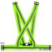 Adjustable High Visibility Reflector Vest for Biking & Jogging | Safety Vest with Strap Bracelet for Men & Women - Buy Online on SooperMarket.com