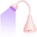 krofaue UV LED Nail Lamp, Rotatable Quick Dry Nail Light,360 Rotatable Nail Polish Curing Lamp,Hands Free UV Led Light for Gel Nails,Mini Nail Drye for Home DIY& Salon Manicure Decor Pink Tulips