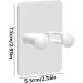 Buy Teksome Self-Adhesive Razor Hooks | Multi-Purpose Reusable Adhesive Hooks for Keys Bathroom & Towels - Large Load Capacity White - Buy Online on SooperMarket.com