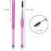 HESSION Eyelashes Comb Curlers Makeup Brush Mascara Brush Make Up Wands Eyebrow Brush with Cap Travel Accessories (HOT PINK) - Buy Online on SooperMarket.com