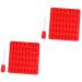 MAGICLULU 2pcs 53 Silicone Gummy Mold Animal Cake Molds Fondant Mold Silicone Candy Molds Gummy Moulds Tool Trays Silicone Molds for Candy Resin Molds Cookie Mould for Cakes 3D Gummies Fudge 16.5*15.5*1.2cmx2pcs Redx2pcs