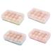 Mikikit Refrigerator Egg Container 15 Egg Clear Container Acrylic Organizer Containers for Food Fridge Memory Refrigerator Blue medium
