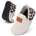 Lefflow Toddler Water Shoes Kids Quick Dry Beach Swim Socks Shoes Baby Non Slip House Slippers 8.5-9 Toddler Spleopard