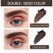 Double Eyebrow Stamp Kit | 10 Eyebrow Stencils for Perfect Shaping | Natural & Dark Brown Makeup Set - Buy Online on SooperMarket.com