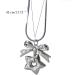 Oralgos Adjustable Necklace - Snake Bones Loop Collarbone Chain | French Style Jewelry for Women - Buy Online on SooperMarket.com