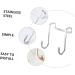 Hemoton 3pcs Wall Hangers for Clothes Cabinet Hook Over The Door Hanging Hooks Perforated Door Hat 7.5X6.5CM Silver - Buy Online on SooperMarket.com