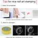 Silicone Nail Stamper French Tip with Scraper for Nails Manicure Tools Stamp Polish Stencil Template for Manicure Tools Nail Art Template Seal Stamper Scraper - Buy Online on SooperMarket.com