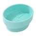 Mikinona Makeup Brush Cleaner Bowl Cleaner Bowl for Makeup Tools Brush Cleaning Pad Makeup Brush Storage Stand Silicone Cleaning Bowl Foldable Brush Make up Powder Puff Silica Gel