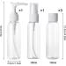 Keyri Cultural Bags: 5-Piece Transparent Travel Bottle Set (100ml) for Liquids - Ideal for International Travel - Buy Online on SooperMarket.com