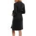 OCCIENTEC Women's Maternity Nursing Robe | Hospital Delivery Nightgown | Breastfeeding Nightdress | XL Black - Buy Online on SooperMarket.com