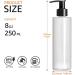 TEEROVA Plastic Pump Dispenser Bottles 8 oz BPA-Free Empty Refillable Containers for Lotion Shampoo and Massage Oil (Pack of 4) - Buy Online on SooperMarket.com
