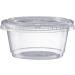 Pantry Value 100 Sets - 2 oz. Jello Shot Cups with Lids - Small Plastic Condiment Containers for Sauce, Dressings, Ramekins - Portion Control - Clear - Buy Online on SooperMarket.com