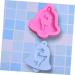 HAPINARY DIY Reindeer Candy Mold Chocolate Candy Molds Xmas Candy Cakesicles Mold Candles for Cake Christmas Candle Moulds Christmas Chocolate Molds Chocolate Silicone Molds 3D Gift Soap Violet 9.00X9.00X2.70CM - Buy Online on SooperMarket.com
