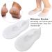 Silicone Gel Moisturizing Socks - Foot Care Tool for Women Men | Anti-Cracking & Anti-Slip Heel Protector | High Elastic and Moisturizing | Medium Blanco - Buy Online on SooperMarket.com