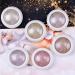 6 Box Rose Gold Chrome Nail Powder Set with Glitter, Metallic Finish for DIY Nail Art - Includes 6 Eyeshadow Sticks - Buy Online on SooperMarket.com