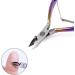 Cuticle Nipper Cuticle Pusher Cuticle Cutter for Precise Dead Skin Remover Pedicure Manicure Nail Art Tools Durable Cuticle Scissors Stainless Steel Rainbow - Buy Online on SooperMarket.com