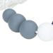 Buy Dark Blue Silicone Biting Toys - Easy to Clean Baby Feeding Chain | Safe & Pedagogically Designed for Everyday Use - Buy Online on SooperMarket.com