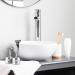 AMOYER SHIAL READ Aluminum Alloy Shaving Stand for Men - Stylish Bathroom Metal Grooming Holder - Buy Online on SooperMarket.com