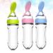 Milist Baby Food Feeder Set - Silicone Pacifier Feeder & Squeeze Spoon for Infants & Toddlers | 3-Piece Dietary Supplement Set - Buy Online on SooperMarket.com