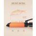 Hair Waver 3 Barrel Curling Iron | Ceramic Tourmaline Hair Crimper with Digital Display & Dual Voltage - International Shipping Available - Buy Online on SooperMarket.com