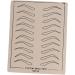 Beavorty 18 Sheets Eyebrow Microblading Skin Vehicle Grab Handles Eyebrow Training Skin Practice Skin - Buy Online on SooperMarket.com