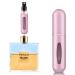 Rosiya Perfume Atomiser pack of 1 Perfume Travel Bottle 5ML Refillable Perfume Spray Bottle Easy to Refill Empty Atomiser Bottle for Purse Handbag Pocket and Luggage (Pink) Pink Pack of 1