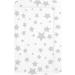 Callowesse Baby Changing Mat 79x47cm. Waterproof Wipe Clean Raised Edges Portable and Foldable Grey Stars Design