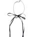 Oralgos fashionable heart necklace with loop adjustable length collarbone chain imitation pearls and pearls choker for everyday use black
