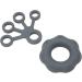 Finger Exerciser Soft Lightweight Silicone Grip Strengthener Washable Flexible for Weak Hands (Dark Grey) - Buy Online on SooperMarket.com