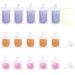 Mulaibdin 15 pieces of travel bottles for filling travel bottles Set 30/50/100ml squeezing skills for self -filling Travel Bottles for Toiletries Travel Gadgets Aircraft travel container for shampoo