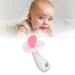 Silicone Baby Teether Stick for 6-12 Months | Easy-to-Clean Teething Toy in Candy Shape | BPA-Free (Pink White) - Buy Online on SooperMarket.com