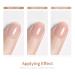 RARJSM Milky Rose Gel Nail Polish - Soak Off Clear Nude Pink French Manicure Varnish - 15ml LED UV Gel for Home Salon DIY - Buy Online on SooperMarket.com