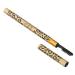 MUSISALY 2pcs Double Head Eyebrow Pencil Brow Gel Brow Brush Pencil for Eye Brown Teezers Puff) Uk Wooden 1 count (Pack of 1) Black