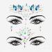 Set of 4 Rhinestone Face Jewels & Festival Gems - Crystal Lemon Temporary Tattoos - Buy Online on SooperMarket.com