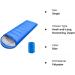 Lightweight 3 Season Sleeping Bag for Kids & Adults - 5-20 Degree Microfiber Fill - Ideal for Backpacking, Hiking, Camping - Includes Compression Sack - Single, Blue - Buy Online on SooperMarket.com