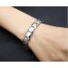 Men's Pure Titanium Double Magnet Bracelet - Eliminate Static Electricity - Silver Magnetic Bracelet - Buy Online on SooperMarket.com
