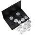 Angoily 15 Eyeshadow Empty Cosmetic Case Empty Makeup Eye Shadow Box Concealer Travel Aluminum Plate